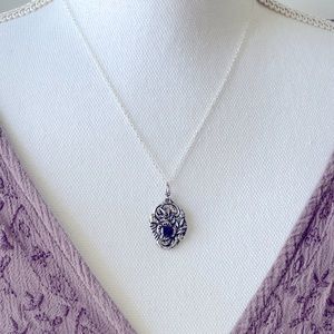 sterling silver plated necklace 18 inches long length spring ring clasp 925